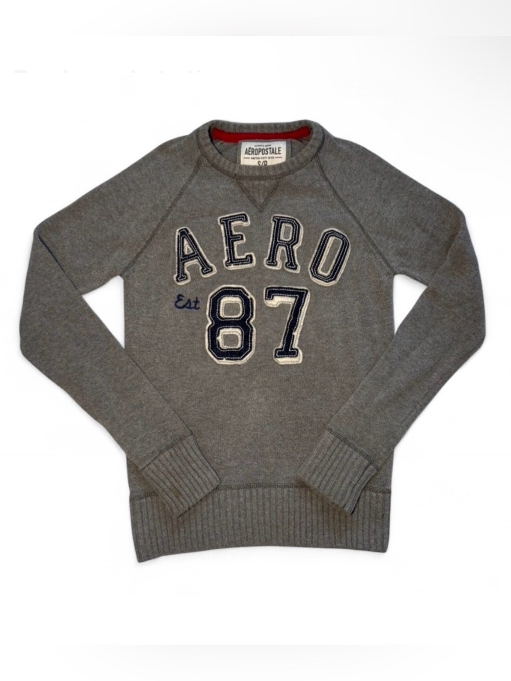 Y2K Aeropostale grey crewneck sweater Size Small  ♣️